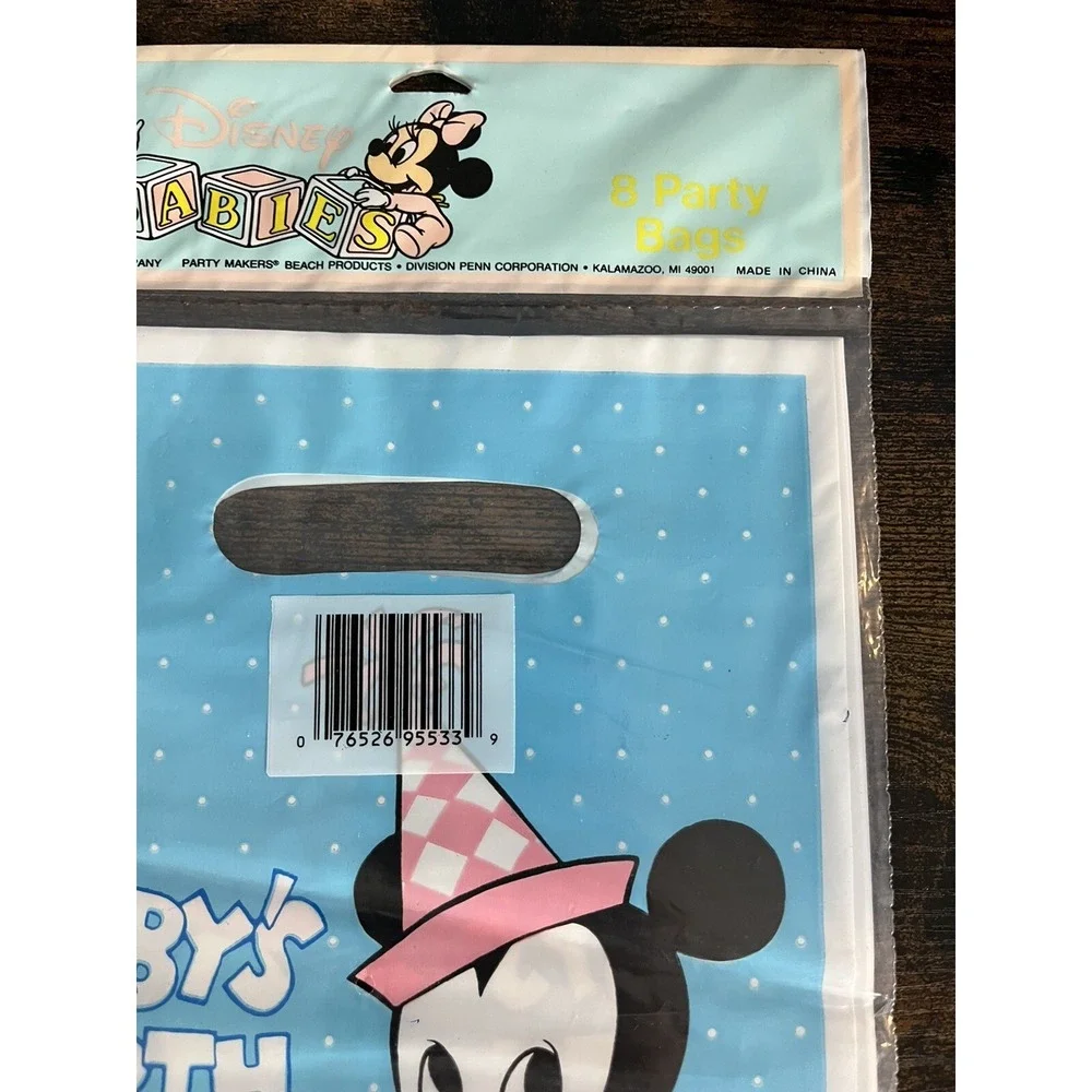 Vintage Disney Babies Baby Mickey Birthday Party Favor Loot Bags 16 Count